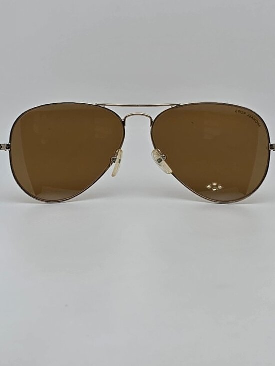 Michael Kors Jet Set M2047S 780 Gold Frame Brown Glass Lens Aviator Sunglasses main image 7